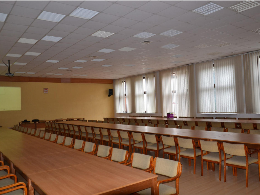 Wnętrze sali konferencyjnej w Sielinku