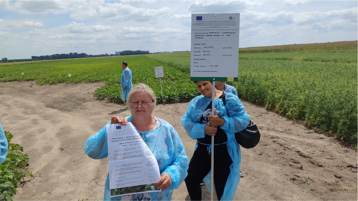 Podsumowanie realizacji operacji "Demonstracje z zakresu produkcji i wykorzystania krajowych źródeł białka roślinnego na cele paszowe" w województwie wielkopolskim